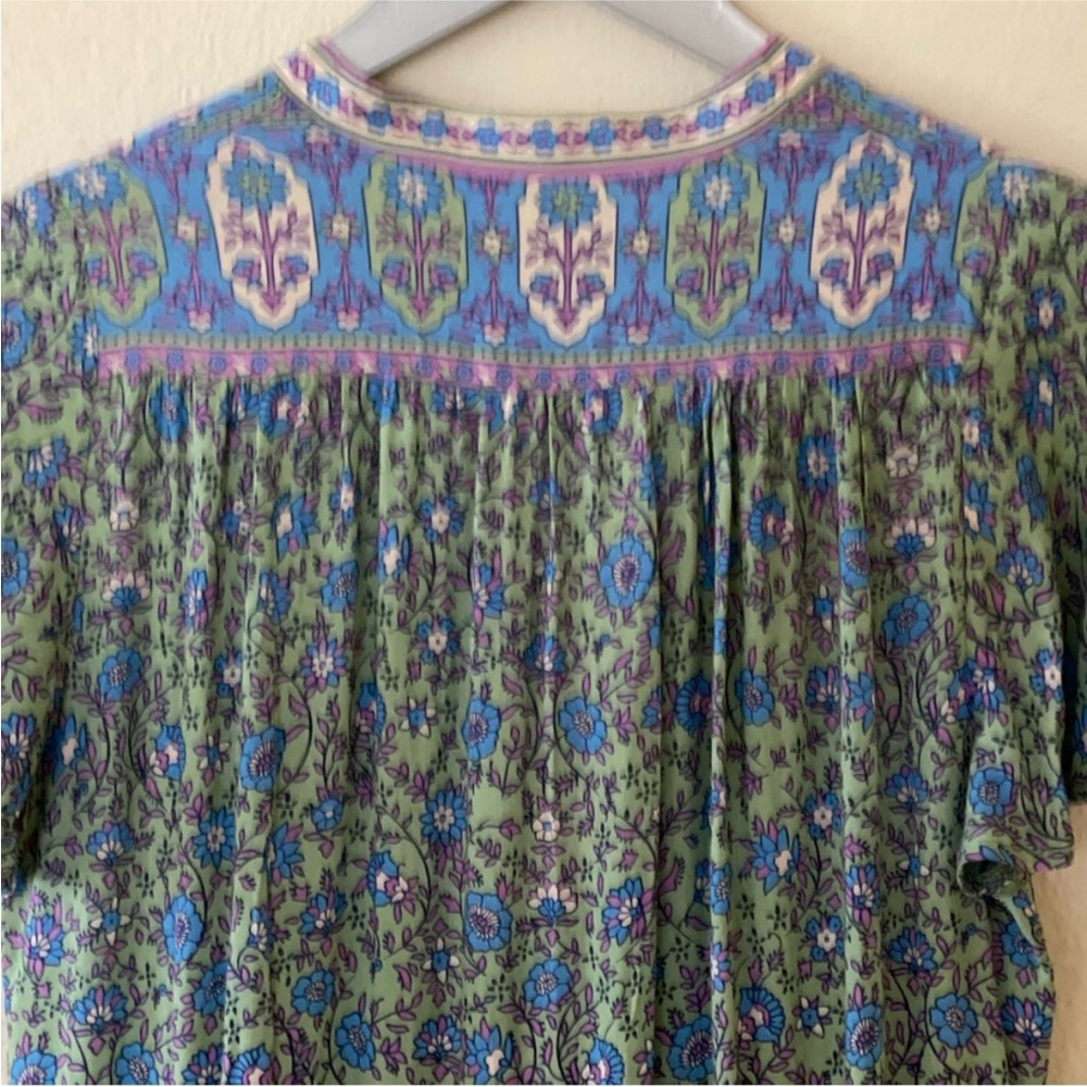 Spell Green Jasmine flutter sleeves midi - Picture 14 of 15